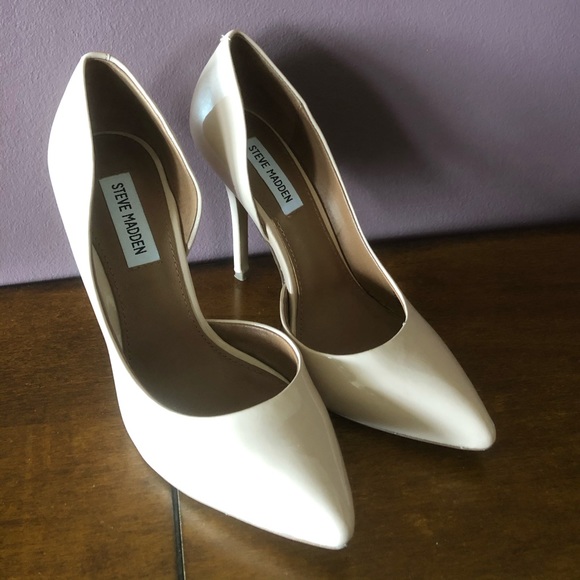 Steve Madden Nude Patent Leather D’Orsay Pump - Picture 1 of 5